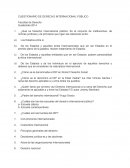 CUESTIONARIO DE DERECHO INTERNACIONAL PÚBLICO