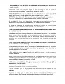 Investigue en su lugar de trabajo un problema de productividad, uno de eficiencia y uno de eficacia