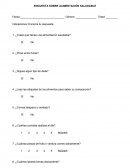 ENCUESTA SOBRE ALIMENTACIÓN SALUDABLE