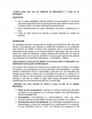 ¿Cuáles crees que son los objetivos de Mercadona? Y ¿Cuál es su estrategia?
