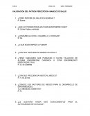 VALORACION DE PATRONES