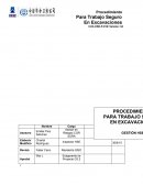 PROCEDIMEINTO DE TRABAJO SEGURO