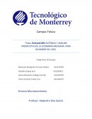 Un Título: EVALUACIÓN HISTÓRICA Y ANÁLISIS PROSPECTIVO DE LA ECONOMÍA MEXICANA PARA DICIEMBRE DEL 2015.