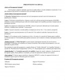 Como es el Presupuesto nacional ¿Qué es el Presupuesto Nacional?