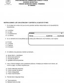 Examen semestral 6o Grado en oficio Formación Cívica