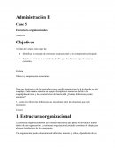 Administración Estructuras organizacionales