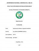 Operaciones Unitarias en Ingeniería Ambiental