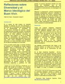Reflexiones sobre Diversidad y el Marco ideológico del Buen Vivir