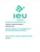 UNIDAD 1 MODULO # 3: DISEÑO DE UN PLAN DE GESTION DE RIESGOS