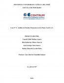 Análisis de Estados Financieros de la Punto Azul S.A.C.