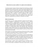 Elaboración de un marco analítico I: tres pilares de las instituciones