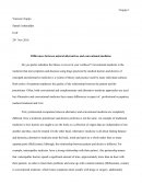 Cuales son la sDiferencias entre medicina alternativa y natural