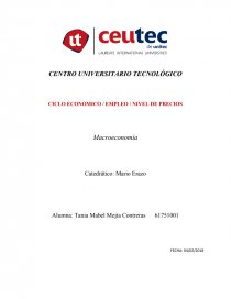 Explique ¿QUE ES EL CICLO ECONOMICO Y CUALES SON SUS FASES?. Página 1