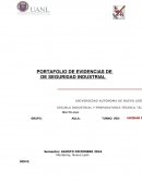 PORTAFOLIO DE EVIDENCIAS DE DE SEGURIDAD INDUSTRIAL
