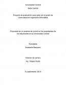 Propuesta de un sistema de control en los expedientes de los estudiantes en la Universidad Central