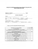 ENCUESTA DE MORBILIDAD SENTIDA PARA SISTEMA DE VIGILANCIA POR RIESGO BIOMECANICO (SVB)