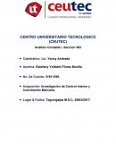 Investigación de Control Interno y Conciliación Bancaria.