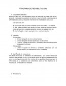 Programa de rehabilitacion