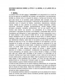 NOCIONES BÁSICAS SOBRE LA ÉTICA Y LA MORAL A LO LARGO DE LA HISTORIA