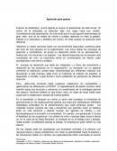 Aprender para aplicar ensayo