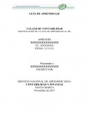 TALLER DE CONTABILIDAD IDENTIFICACIÓN DE LA GUIA DE APRENDIZAJE No. 001
