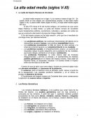 La alta edad media (siglos V-XI)