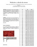 Medición y cálculo de errores