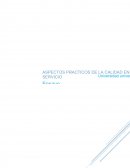 CALIDAD Y SERVICIO ASPECTOS GENERALES