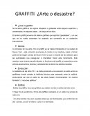 GRAFFITI ¿Arte o desastre?