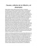 Causas y efectos de la inflación y el desempleo