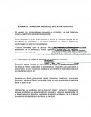 EVIDENCIA 1 EVALUACIÓN DIAGNÓSTICA, EXPECTATIVAS Y CONTRATO