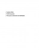 Análisis FODA Perfil de puesto Plan para la obtención de habilidades