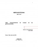 Comportamiento de los compradores gubernamentales