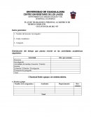 PLAN DE TRABAJO DEL PERSONAL ACADÉMICO DE TIEMPO COMPLETO
