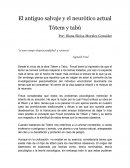 El antiguo salvaje y el neurótico actual Tótem y tabú