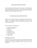 Informe implementacion e instalacion de la industria