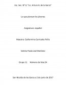 Lo que piensan los jovenes