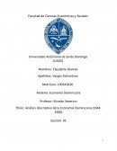 Análisis descriptivo de la Economía Dominicana (1844-1960)