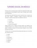 TURISMO SOCIAL EN MÉXICO