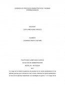 GERENCIA DE PROCESOS ADMNISTRATIVOS Y NORMAS INTERNACIONALES