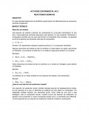 Actividad experimental No.3 Reacciones químicas