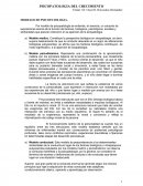 Psicopatología del crecimiento. MODELOS DE PSICOPATOLOGIA
