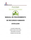 MANUAL DE PROCEDIMIENTO DE RECURSOS HUMANOS AVOCLEAN