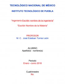 Escribir Nombre de la Materia. Página 1