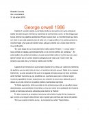 George orwell 1986