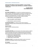 INVESTIGACIÓN SOBRE UN SECTOR ECONÓMICO Y UNA ACTIVIDAD ECONOMICA, UTILIZANDO COMO REFERENCIA EL INFORME ECONÓMICO Y SOCIAL-2016