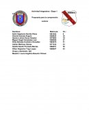 Actividad Integradora - Propuesta para la comprensión