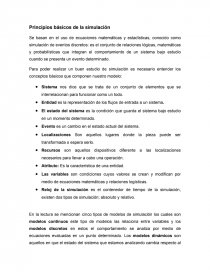 Principios basicos de la simulación. Página 1