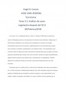 Legislacion despues del 9/11