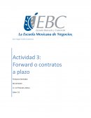 Actividad 3: Forward o contratos a plazo